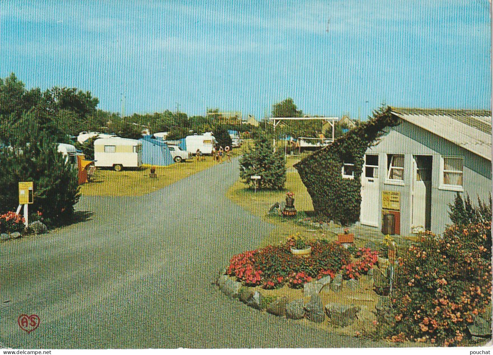 SO 14-(50) AGON COUTAINVILLE  LE PASSOUS - CAMPING DES MOUETTES , L' ENTREE - CARTE COULEURS - 2 SCANS - Other & Unclassified