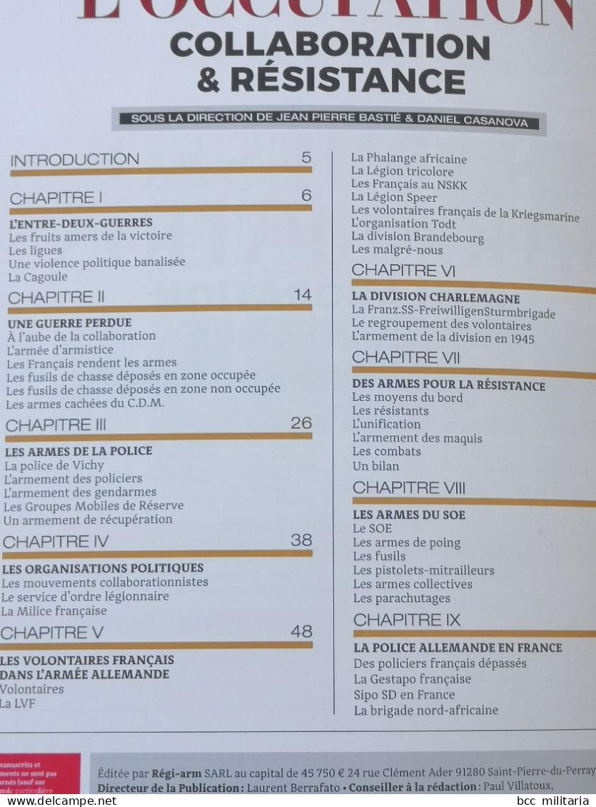 Les Armes Sous L'occupation - Collaboration & Résistance - 1939-45