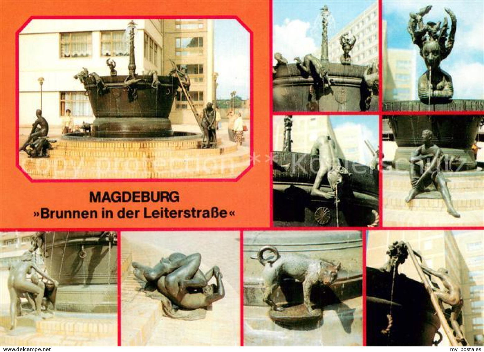 73723158 Magdeburg Brunnen In Der Leiterstrasse Plastik Skulpturen Magdeburg - Maagdenburg
