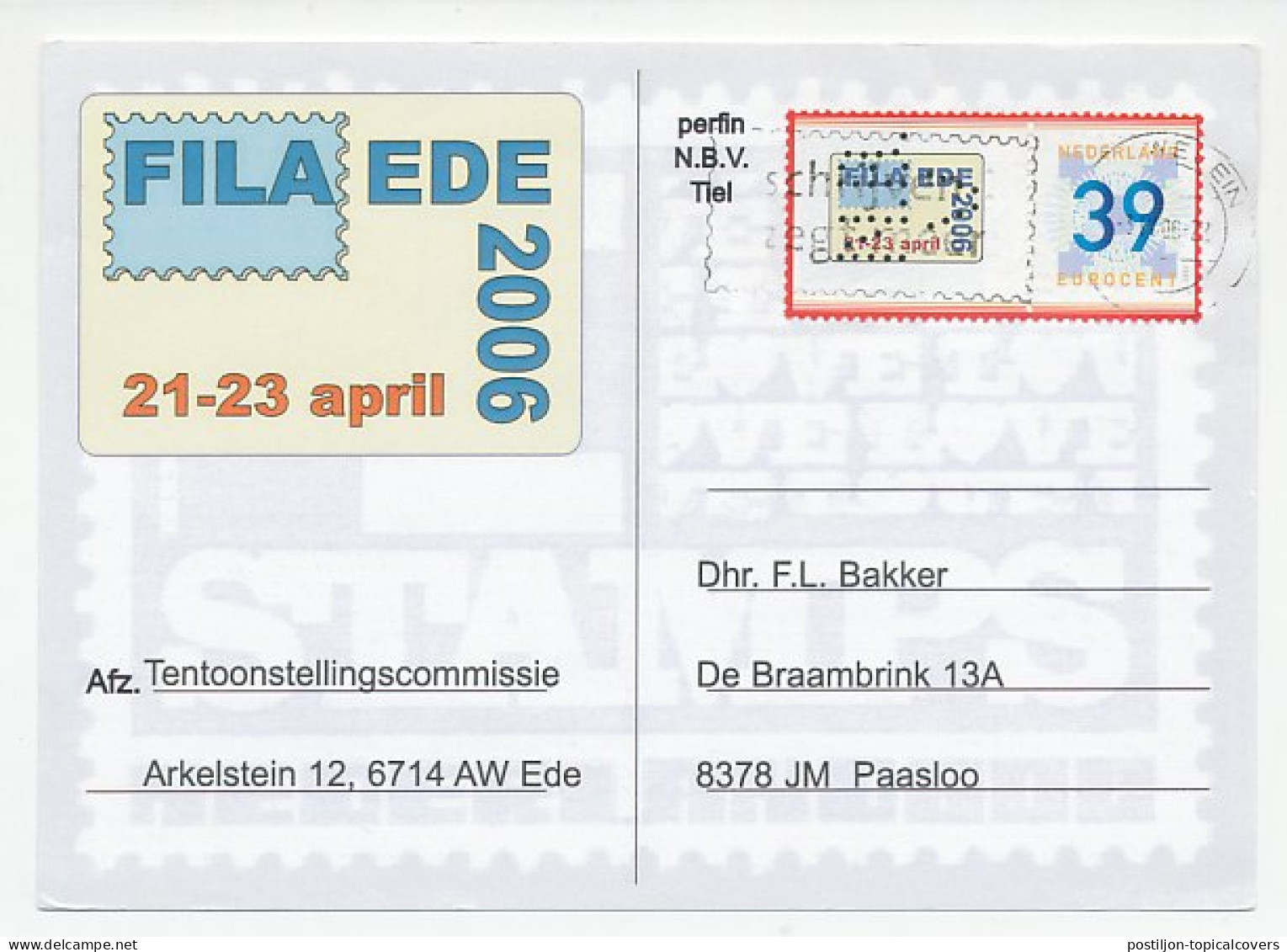 Persoonlijk Zegel Type 2003 - Fila Ede - Other & Unclassified