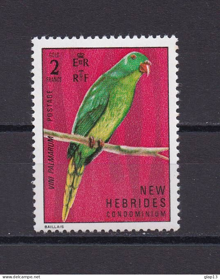 NOUVELLES-HEBRIDES 1972 TIMBRE N°347 NEUF** OISEAU - Unused Stamps