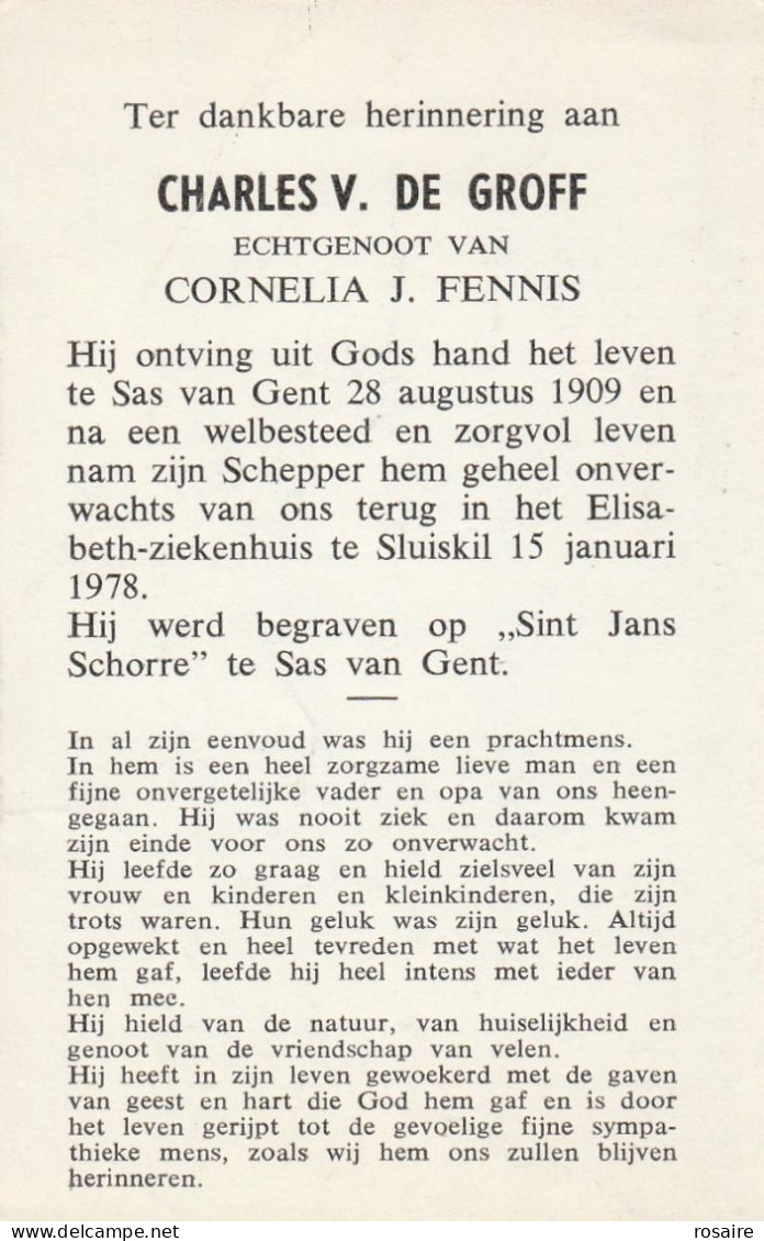 Prentjes De Groff-sas Van Gent 1978-1938 - Imágenes Religiosas