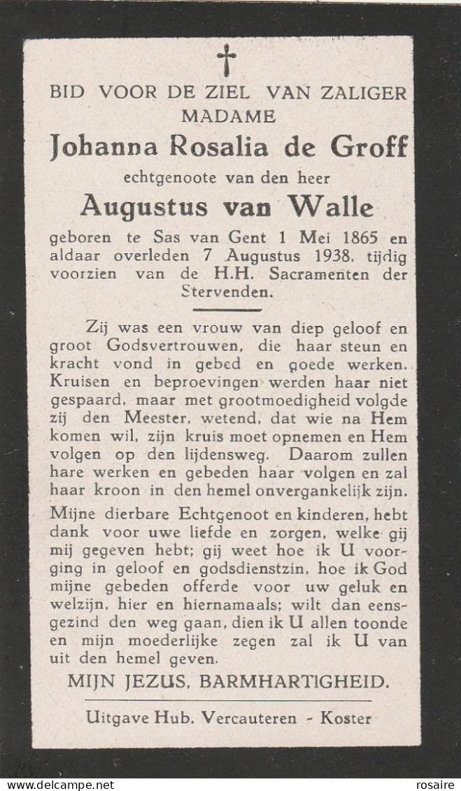 Prentjes De Groff-sas Van Gent 1978-1938 - Imágenes Religiosas