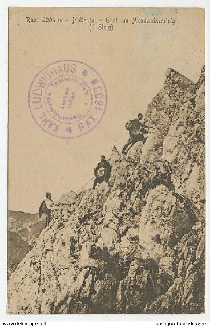 Postcard / Cachet German Austria 1921 Mountaineering - Poststation Otto Schutzhaus - Autres & Non Classés