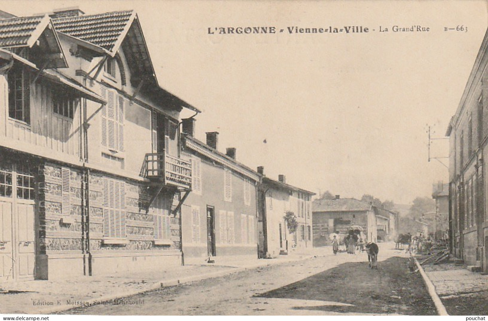 SO 15-(51) VIENNE LA VILLE - LA GRAND' RUE  - 2 SCANS - Sonstige & Ohne Zuordnung