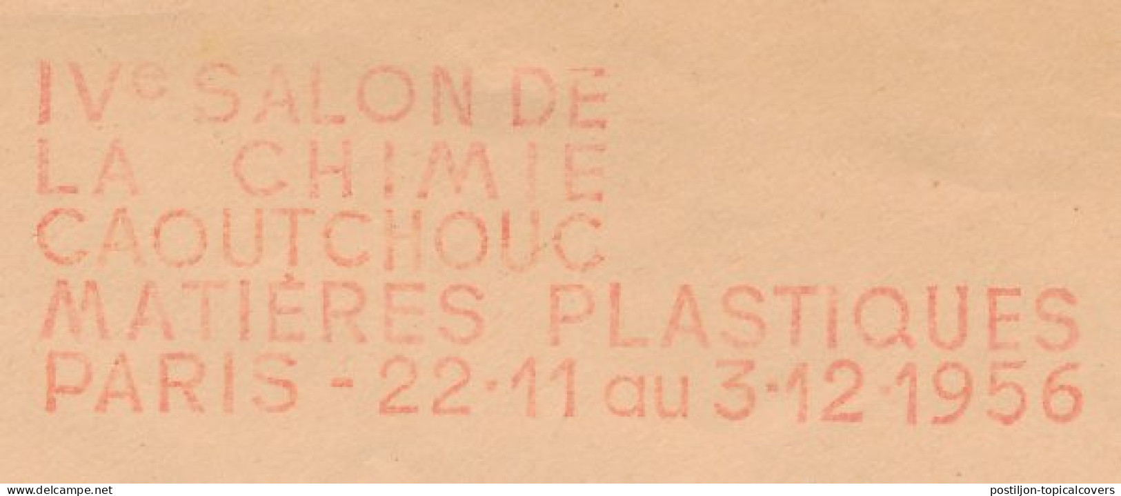 Meter Cover France 1956 Chemistry Exhibition - Rubber - Plastics - Scheikunde