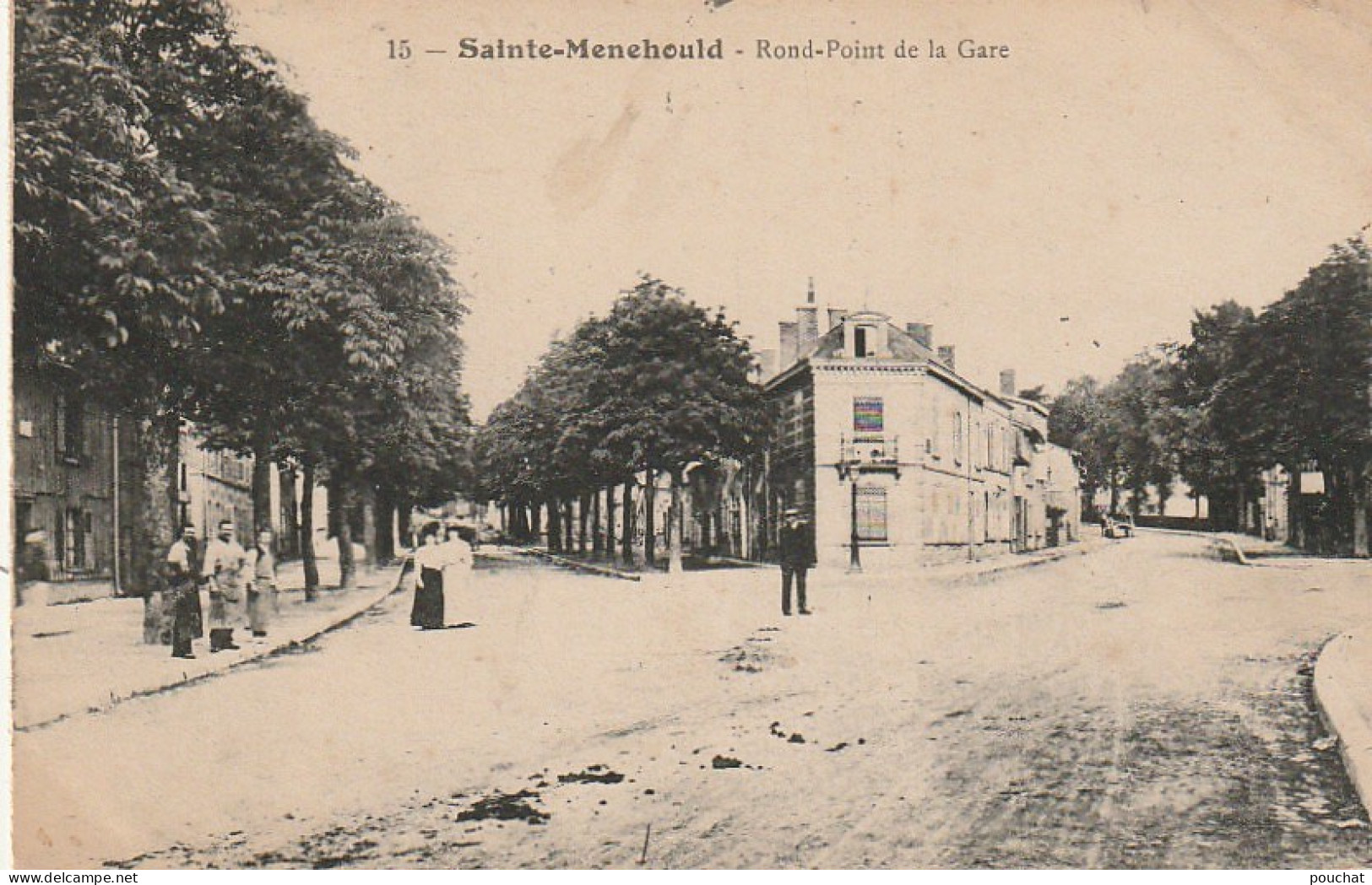 SO 15-(51) SAINTE MENEHOULD - ROND POINT DE LA GARE - 2 SCANS - Sainte-Menehould