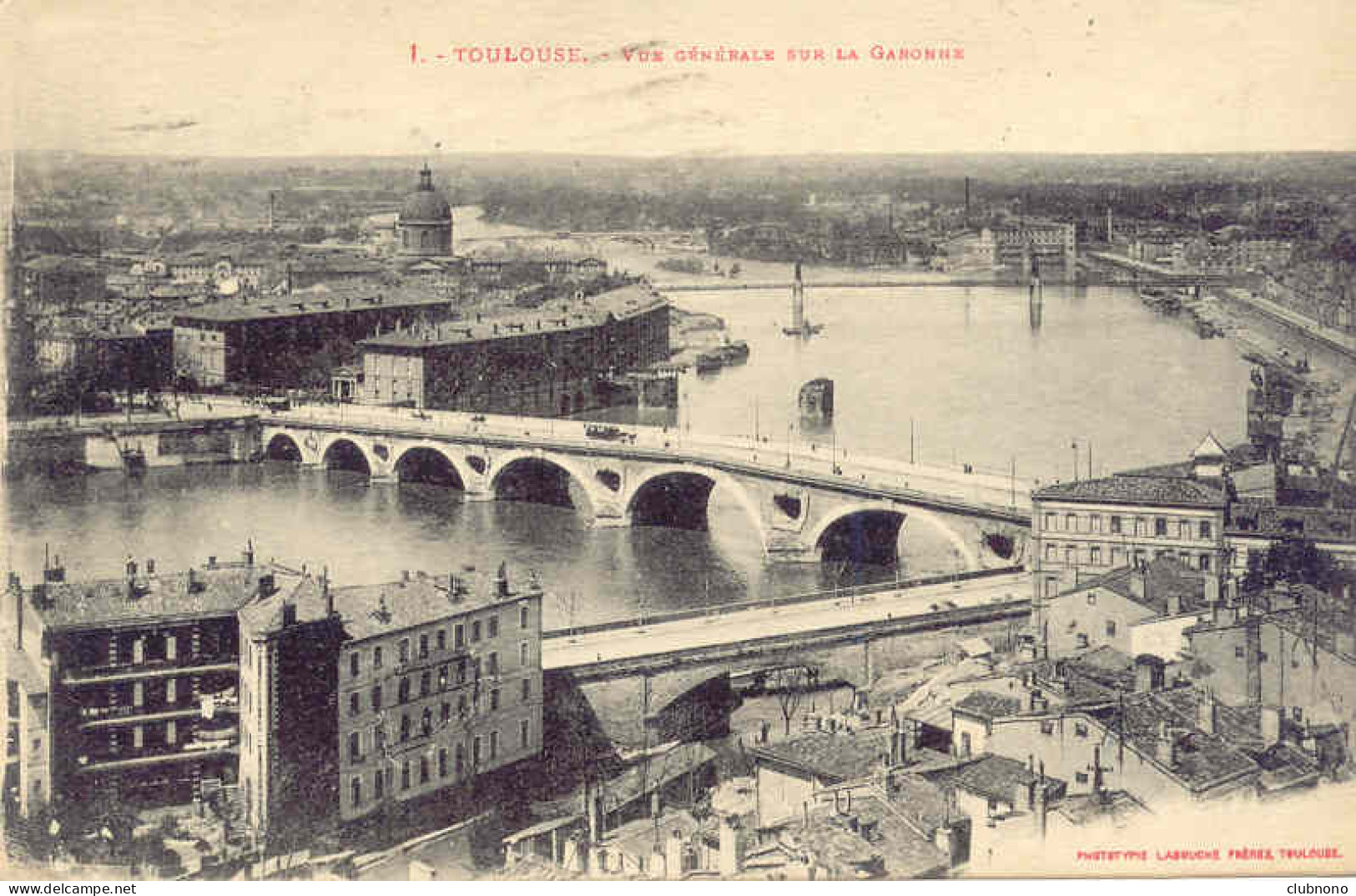 CPA -TOULOUSE - VUE GENERALE SUR LA GARONNE - Toulouse