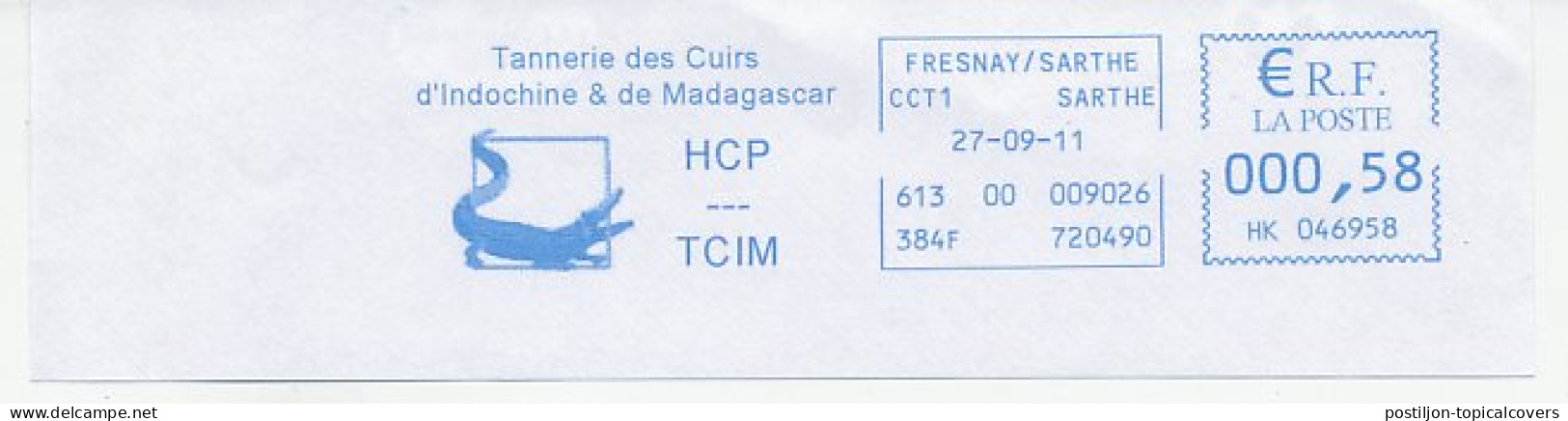 Meter Cut France 2011 Crocodile - Alligator - Other & Unclassified