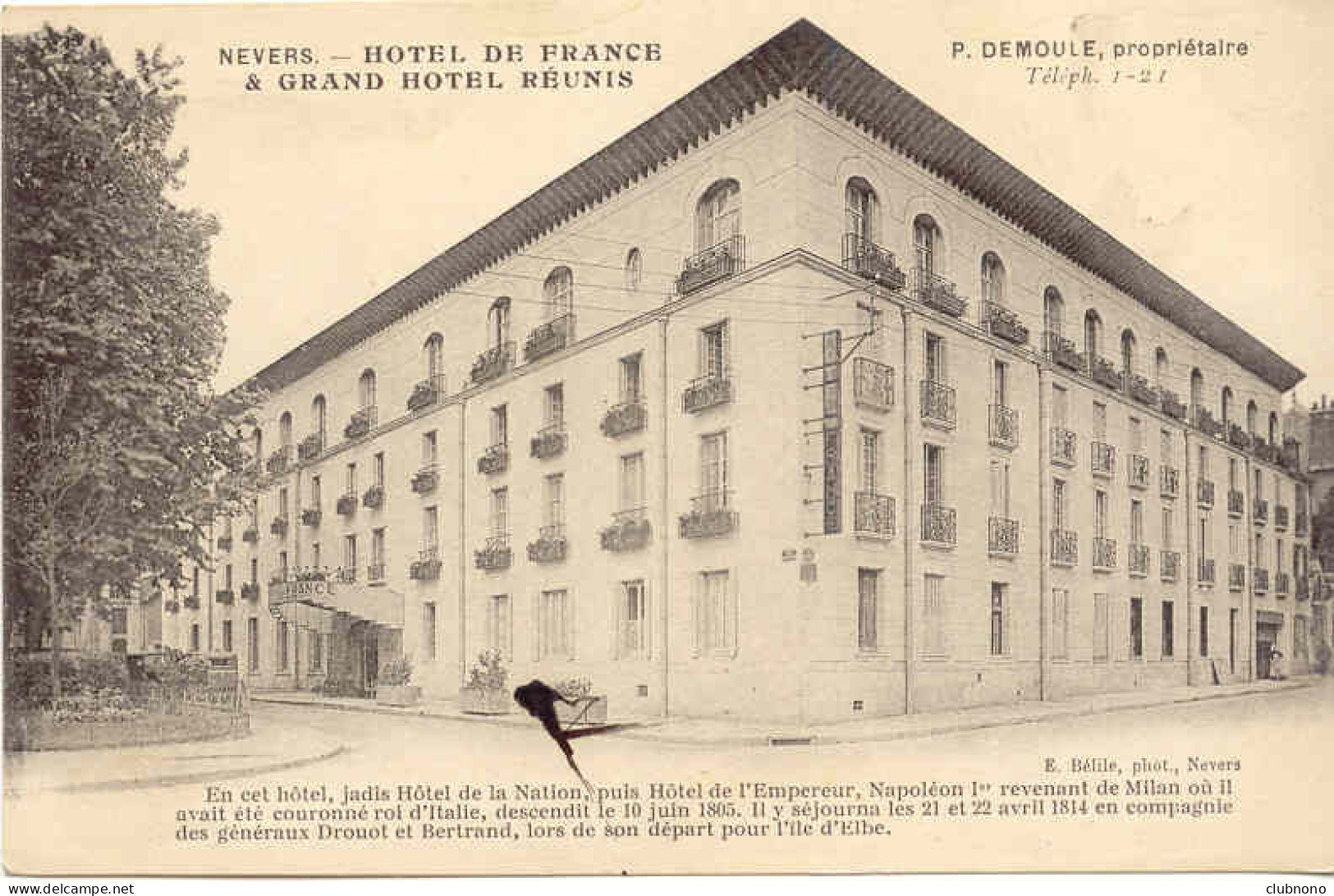 CPA -NEVERS - HOTEL DE FRANCE ET GRAND HOTEL REUNIS - Nevers