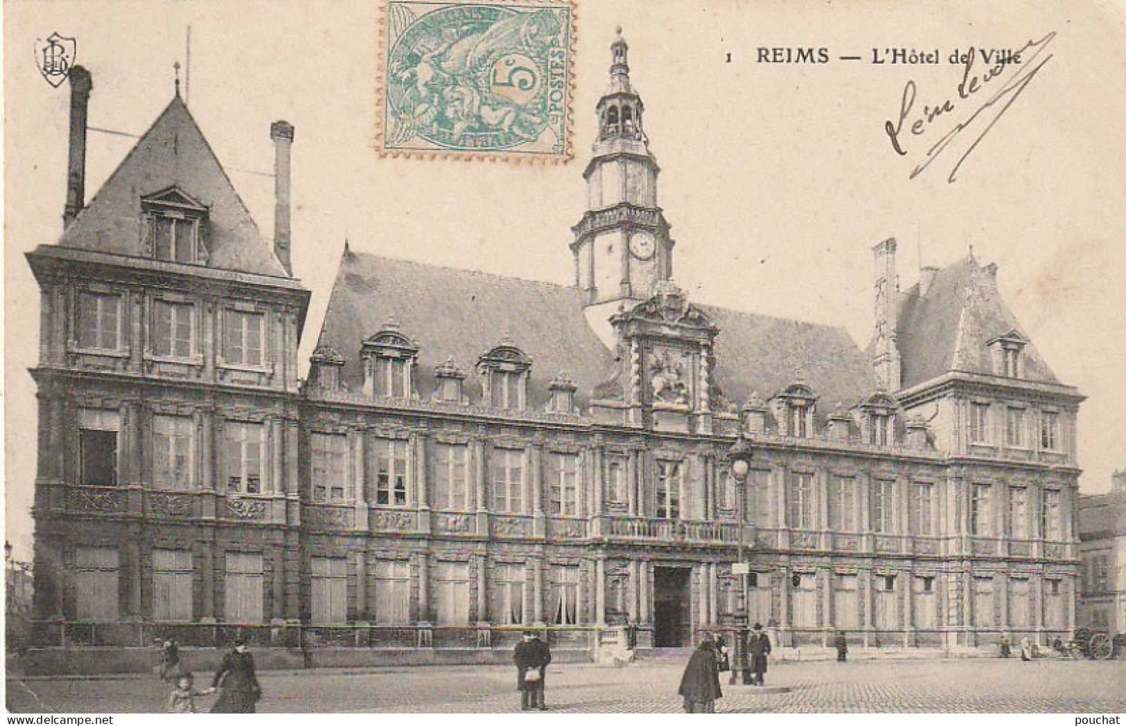 SO 16-(51) REIMS - L' HOTEL DE VILLE - 2 SCANS - Reims