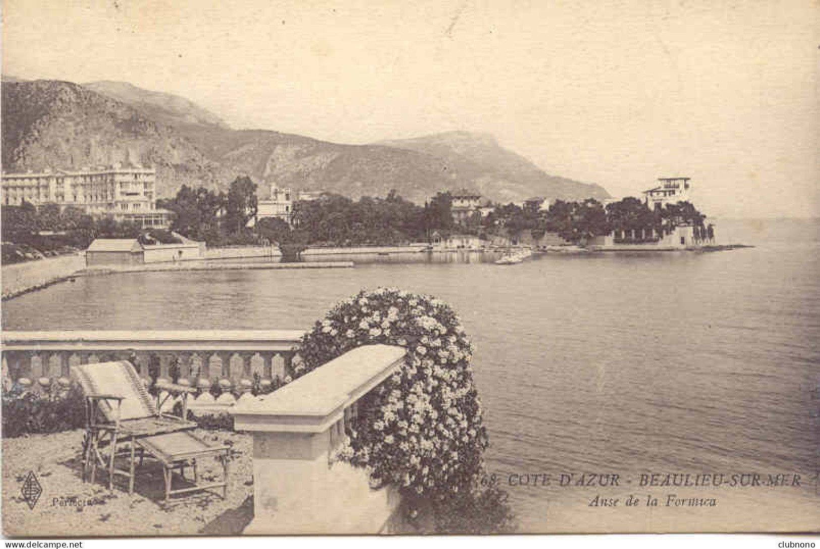 CPA - BEAULIEU SUR MER - ANSE DE LA FORMICA (RARE CLICHE) - Beaulieu-sur-Mer