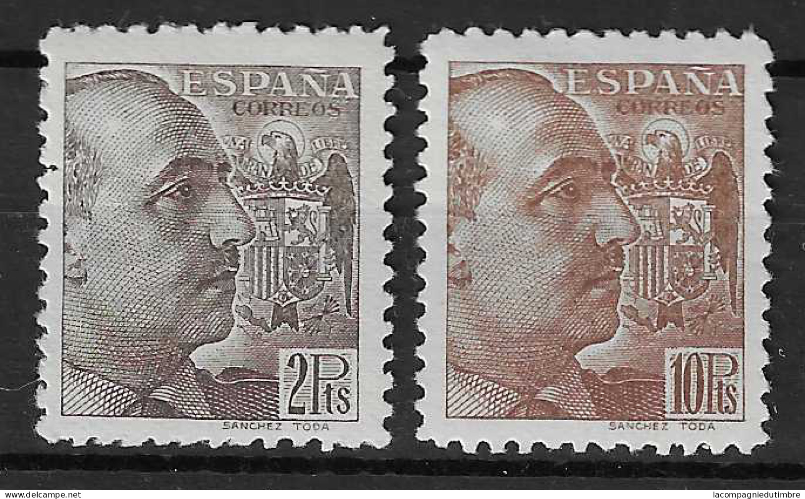 Espagne YT N° 673 Et N° 675 Neufs *. TB - Unused Stamps