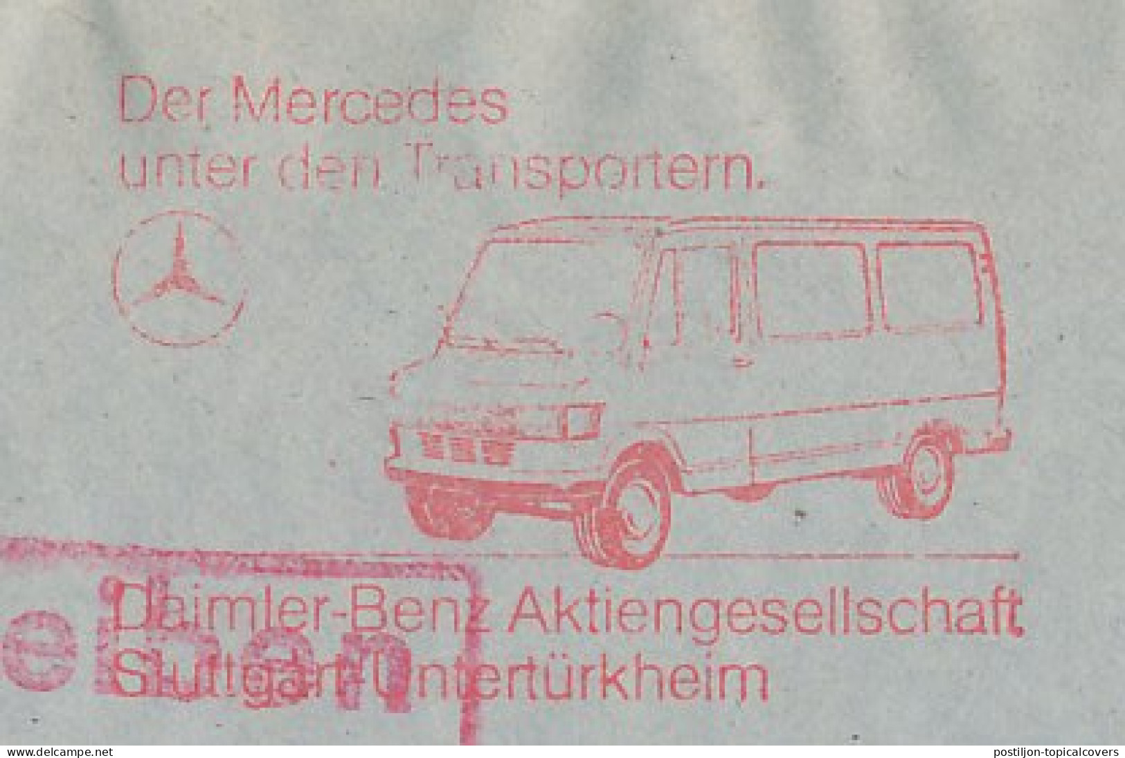 Registered Meter Cover Germany 1981 Van - Mercedes - Autos