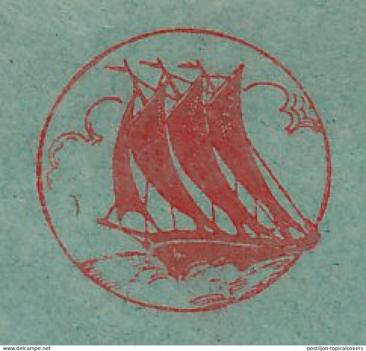 Meter Cover Netherlands 1953 Sailing Boat  - Ships