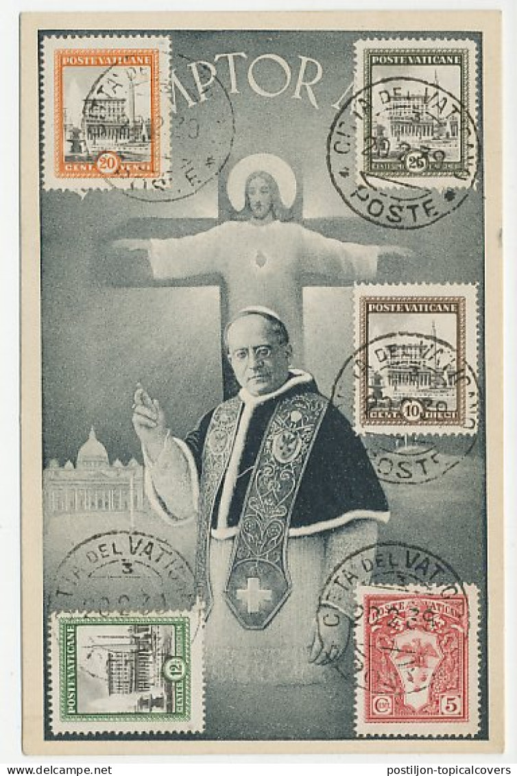 Maximum Card Vatican 1939 Saint Peter - Andere & Zonder Classificatie