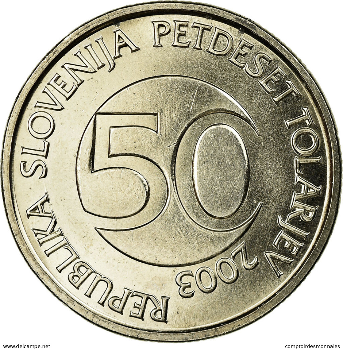 Monnaie, Slovénie, 50 Tolarjev, 2003, Kremnica, SPL, Copper-nickel, KM:52 - Slovénie