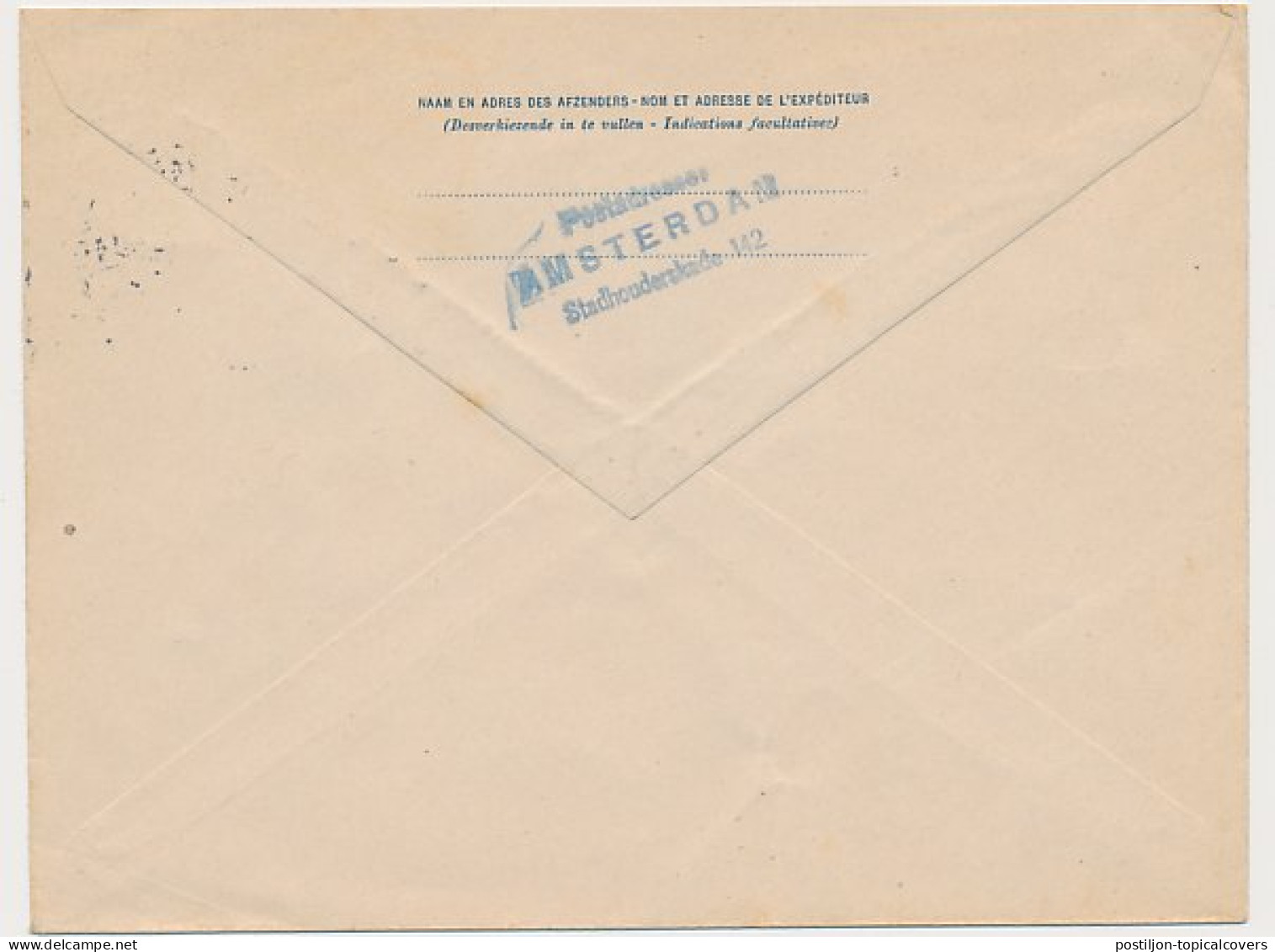 Envelop G. 15 Amsterdam - Duitsland 1910 V.b.d. - Ganzsachen