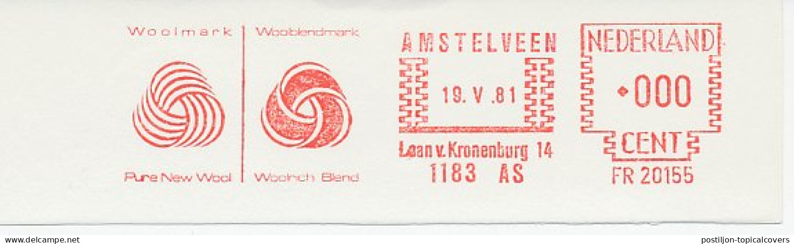 Meter Cut Netherlands 1984 Wool - Woolmark - Sonstige & Ohne Zuordnung