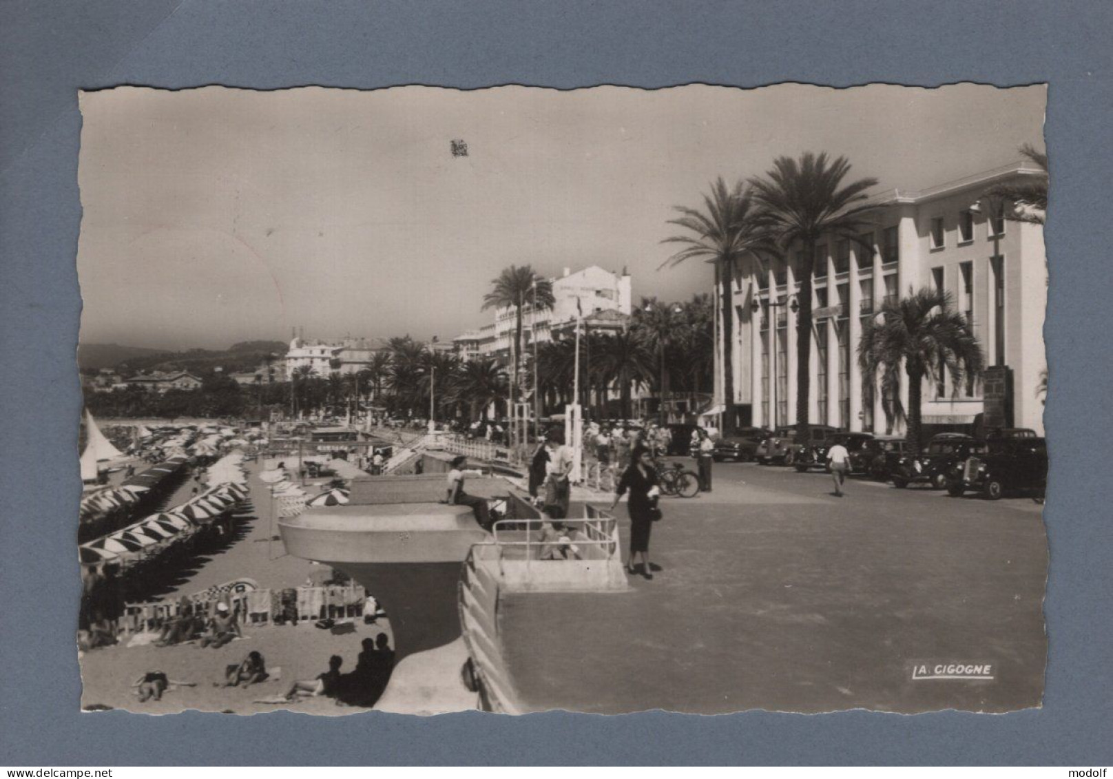 CPSM Dentelée - 06 - Cannes - Le Port, La Croisette Et Le Palais Des Festivals - Animée - Circulée En 1959 - Cannes