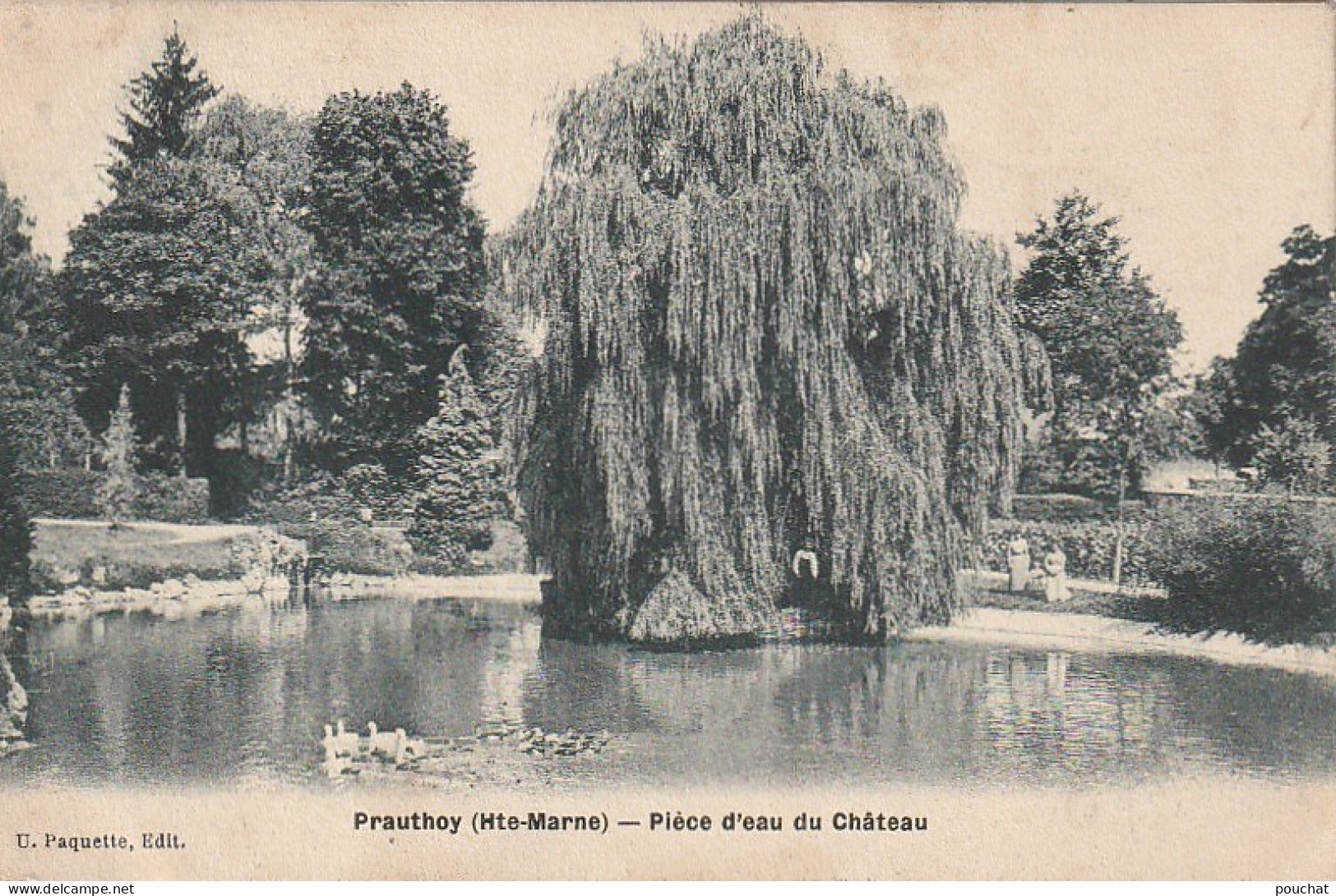 SO 17-(52) PRAUTHOY - PIECE D' EAU DU CHATEAU - 2 SCANS - Prauthoy