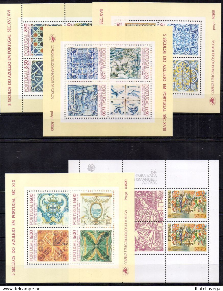 Portugal Hojas Bloque Nº Yvert 34 + 39 +43 +47 +36 ** - Blocks & Sheetlets