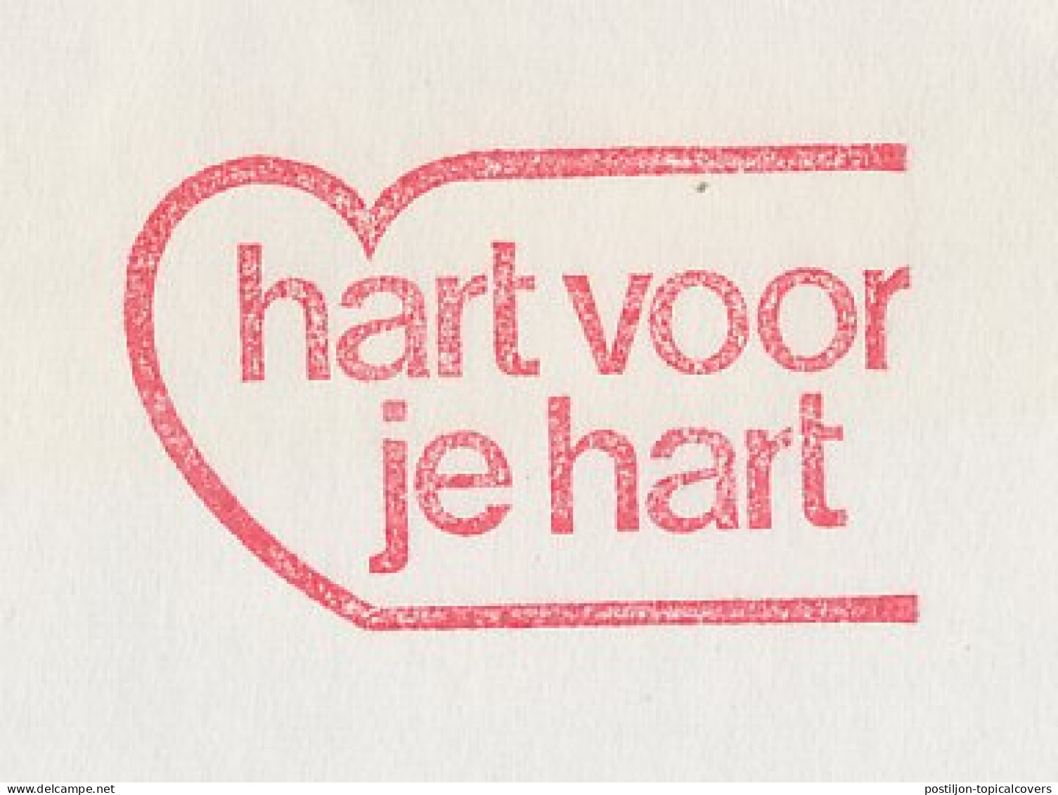Meter Cover Netherlands 1984 Dutch Heart Foundation - Heart For Your Heart - The Hague - Autres & Non Classés