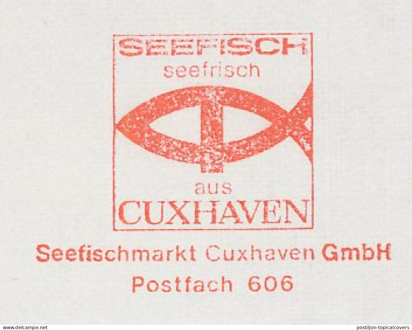 Meter Cut Germany 1972 Sea Fish - Cuxhaven - Fishes