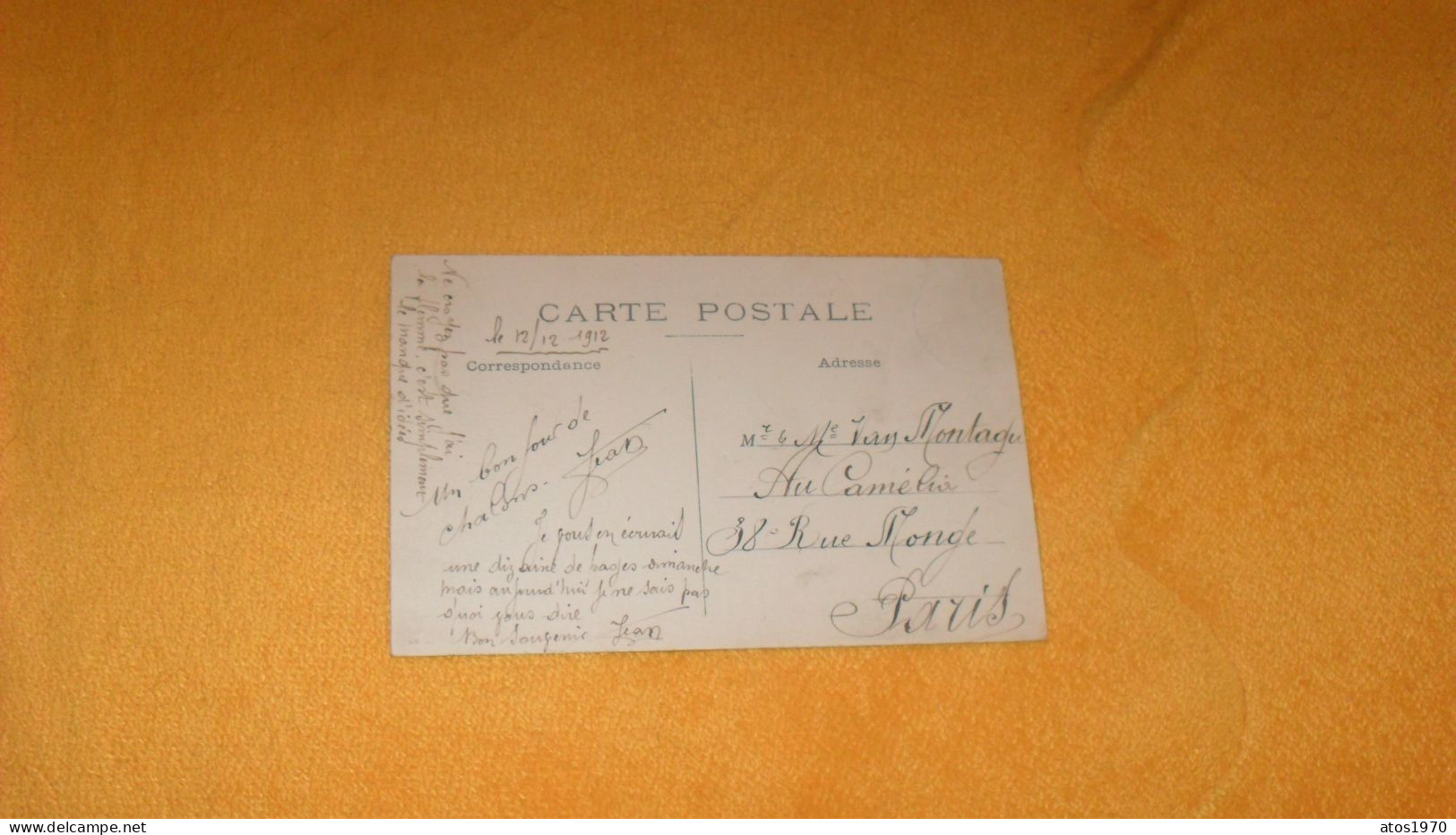 CARTE POSTALE ANCIENNE CIRCULEE DE 1912../ CHALONS SUR MARNE.- ECOLE D'ARTS ET METIERS...MONUMENT ANIMEE..CACHET + TIMBR - Châlons-sur-Marne