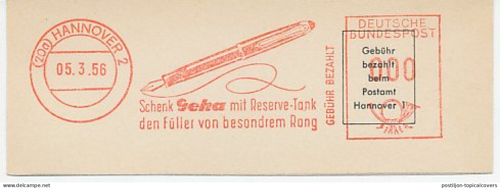 Meter Cut Germany 1956 Fountain Pen - Geha - Ohne Zuordnung