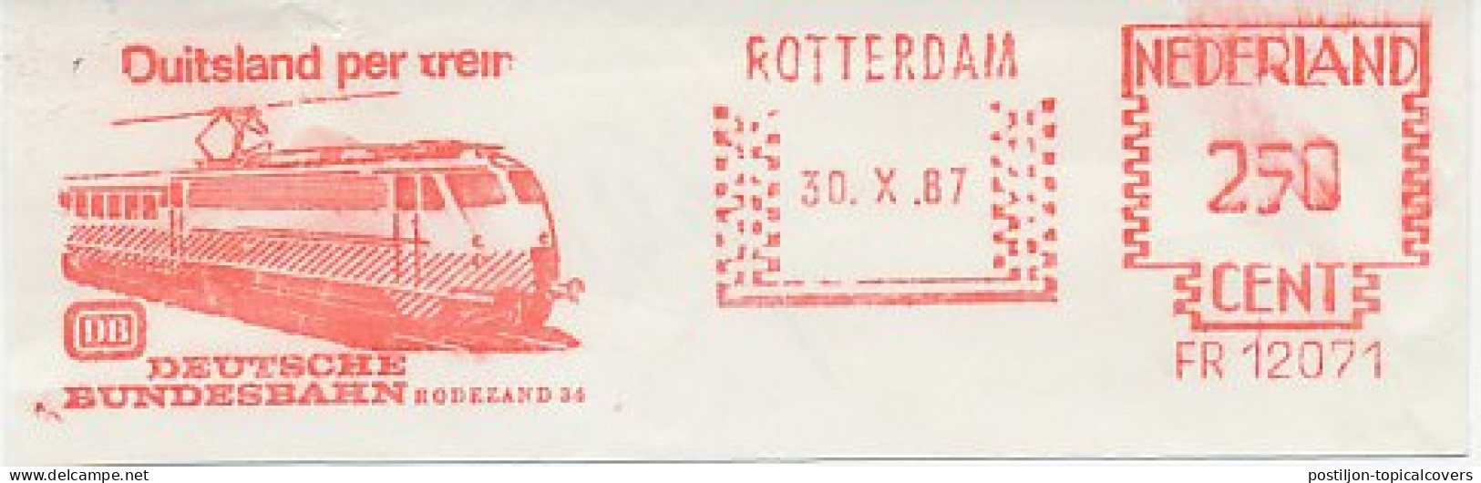 Meter Cut Netherlands 1987 Train - Deutsche Bundesbahn - Eisenbahnen