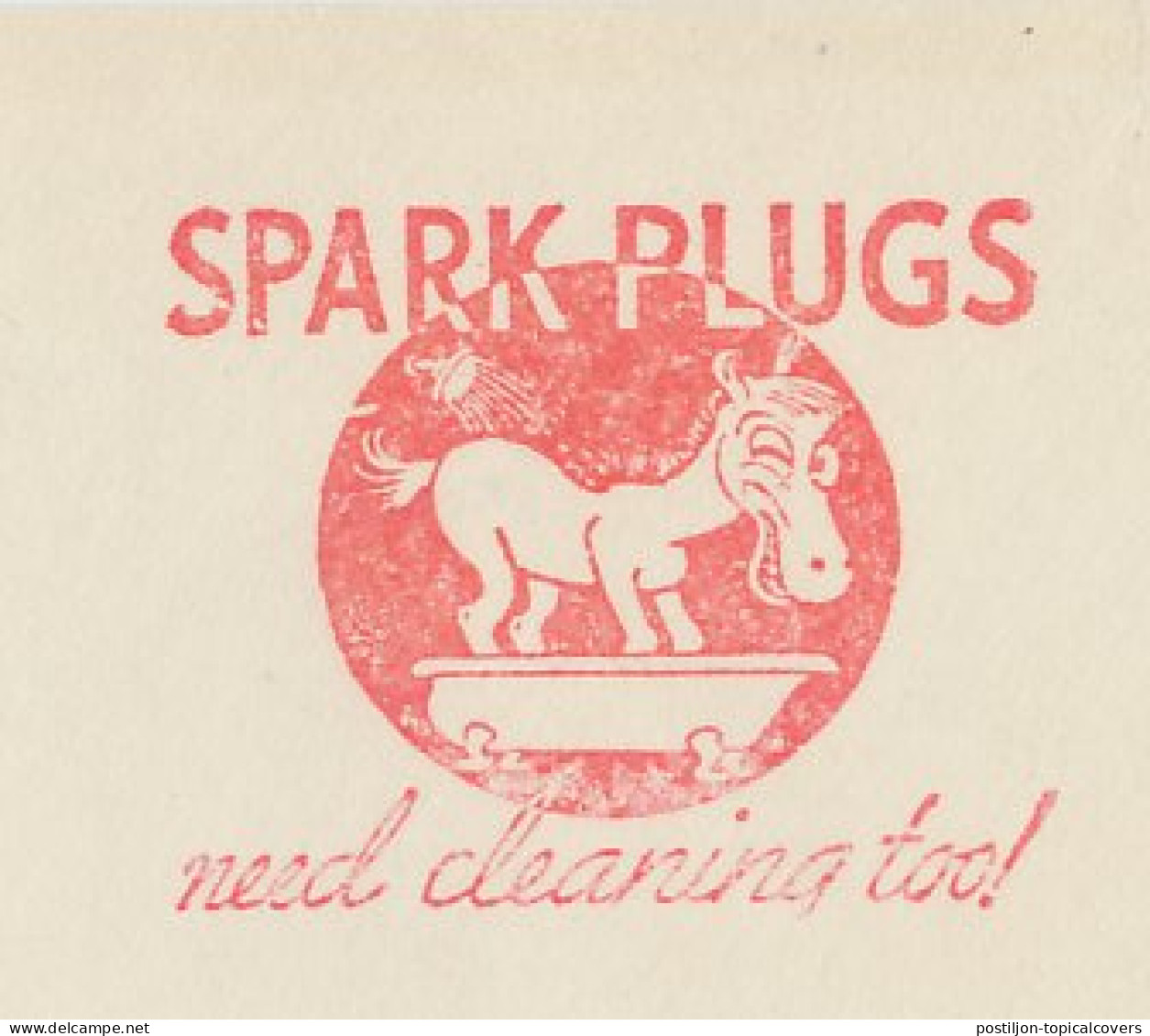 Meter Top Cut USA 1938 Horse - Spark Plugs - Hippisme