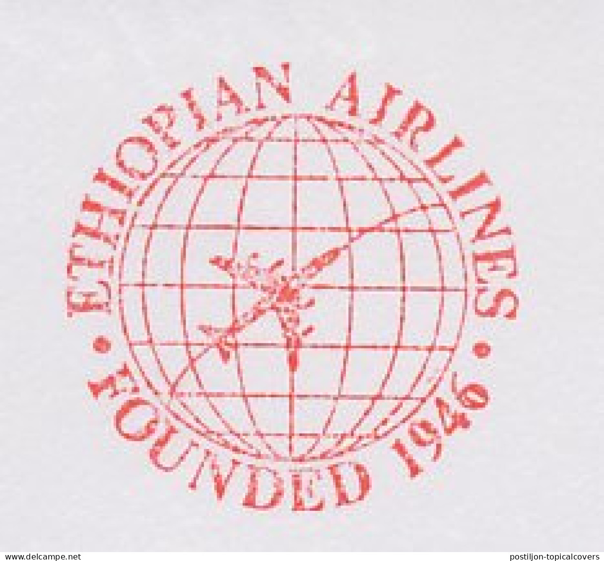 Meter Top Cut Netherlands 1993 Ethiopian Airlines - Vliegtuigen