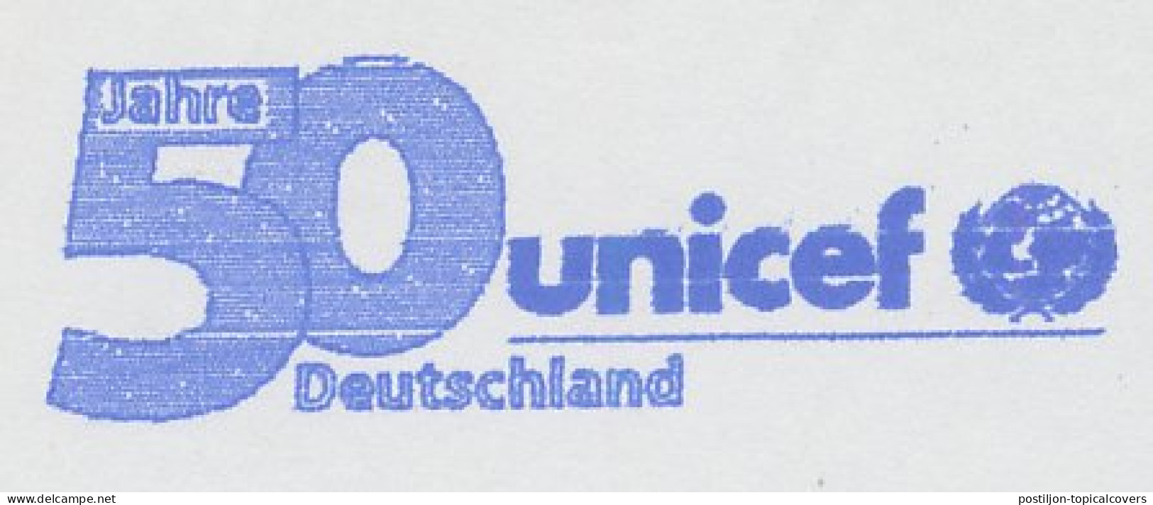 Meter Cut Germany 2003 UNICEF - 50 Years - UNO