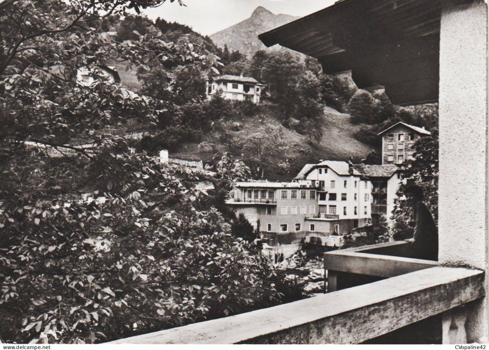 VALSESIA - PIODE (Piemonte) L'ALBERGO PESCATORI E Villette Viste Dal Balcone Del Belvedere En 1968 - Vercelli