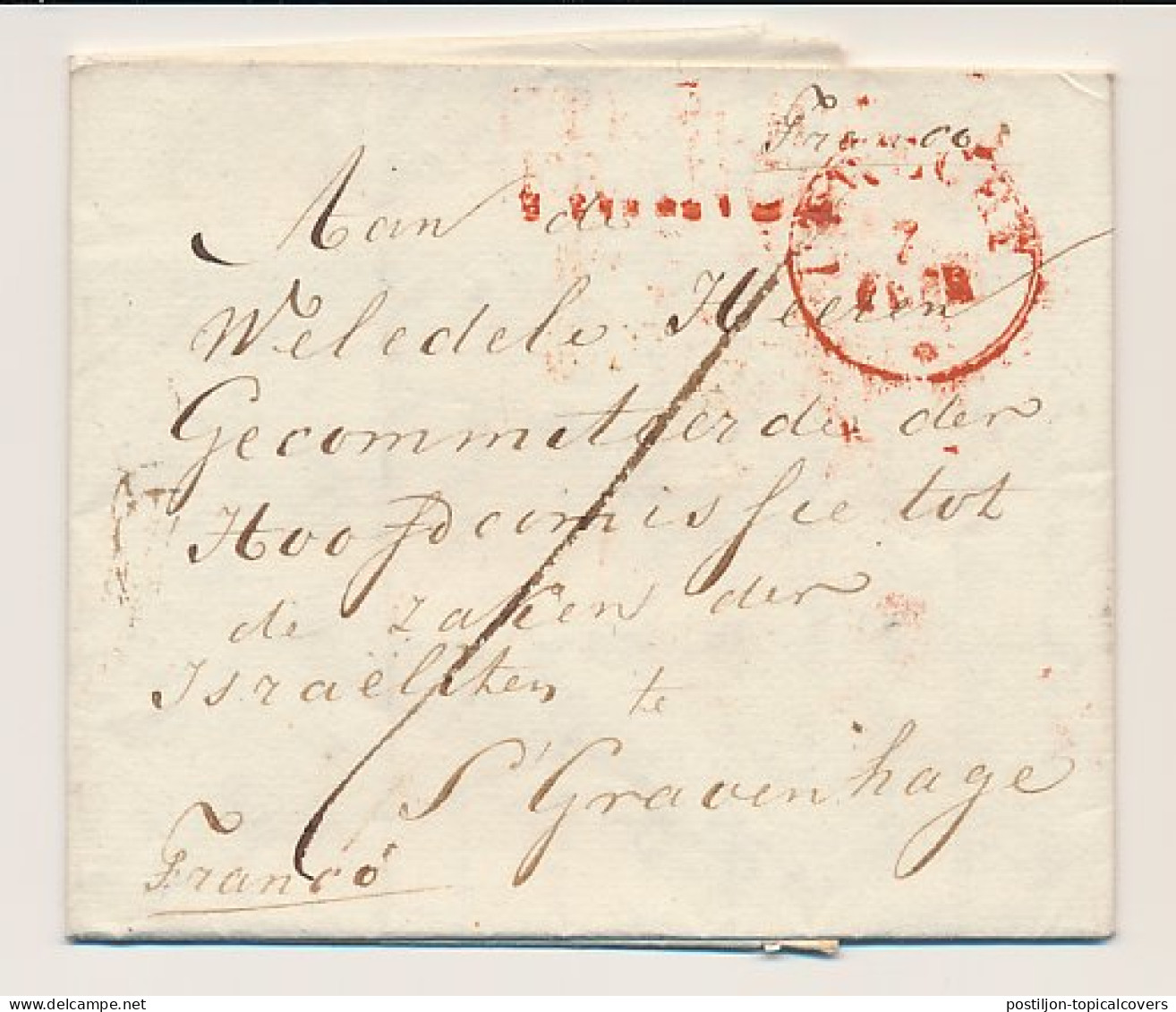 Distributiekantoor Culenborg - Utrecht - Den Haag 1832 - ...-1852 Prephilately