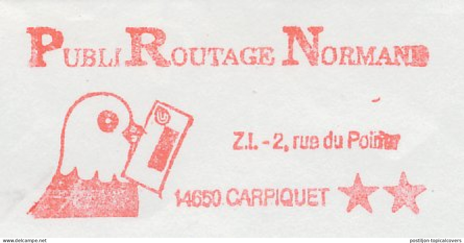 Meter Cut France 1993 Pigeon Post - Mail - Altri & Non Classificati