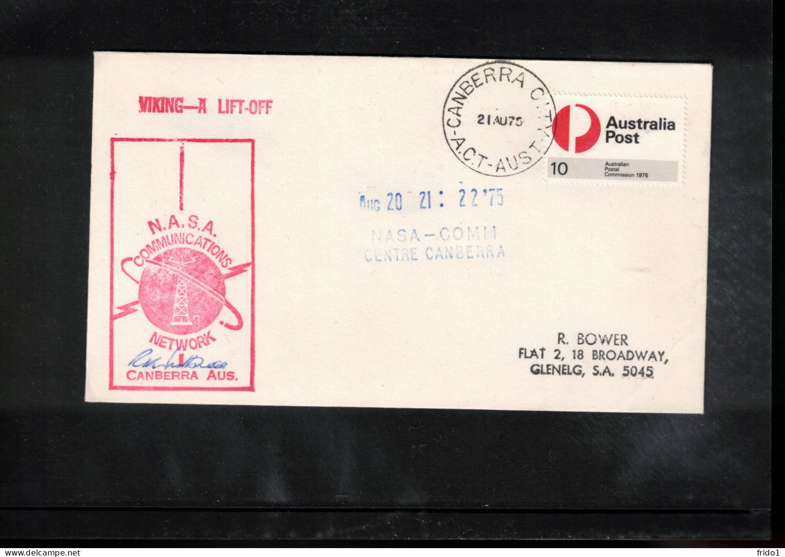 Australia 1975 Space / Weltraum VIKING A Lift-Off - NASA Comm.Centre Canberra Interesting Cover - United States