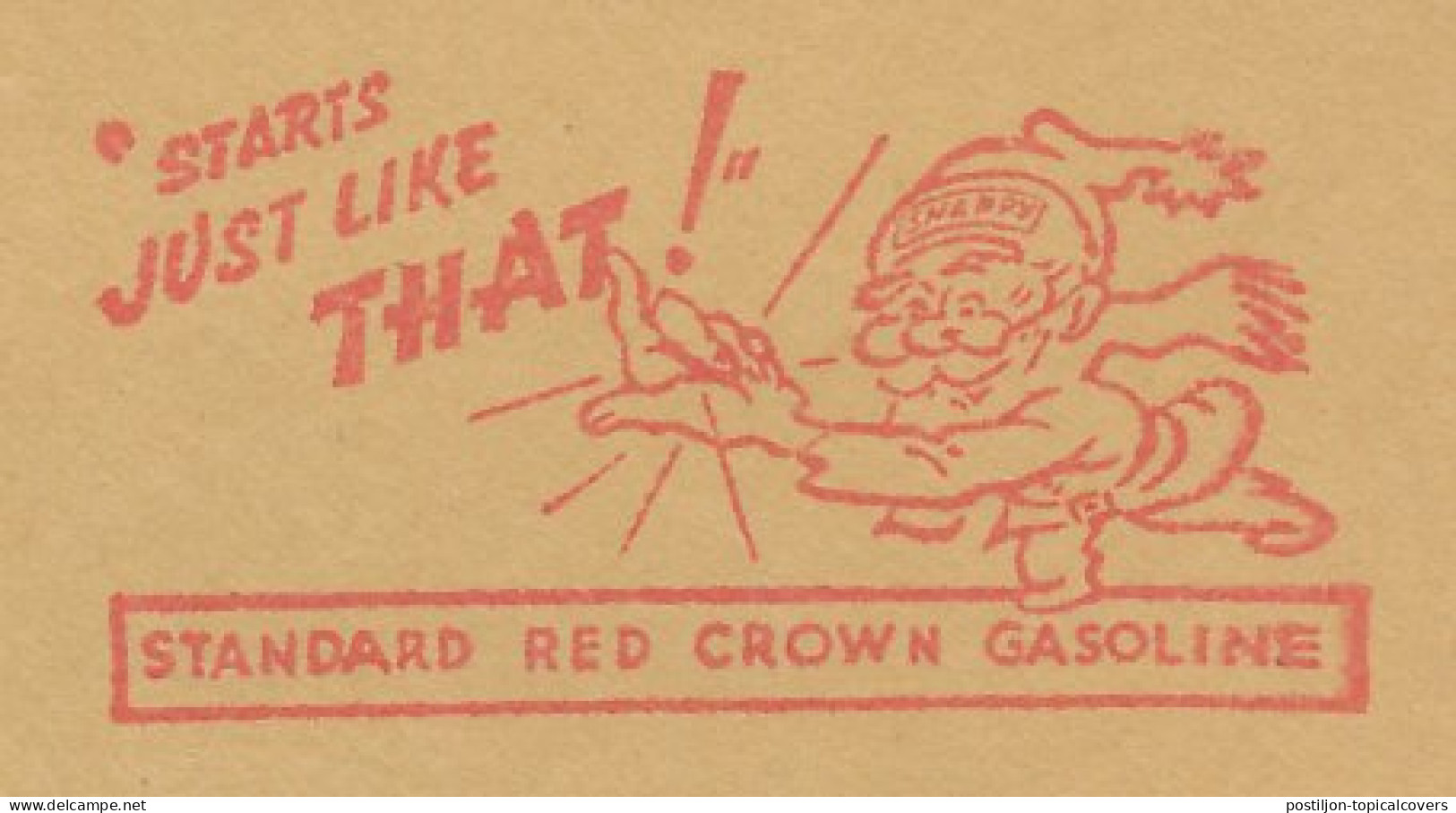 Meter Cut USA 1939 Gasoline - Red Crown - Otros & Sin Clasificación