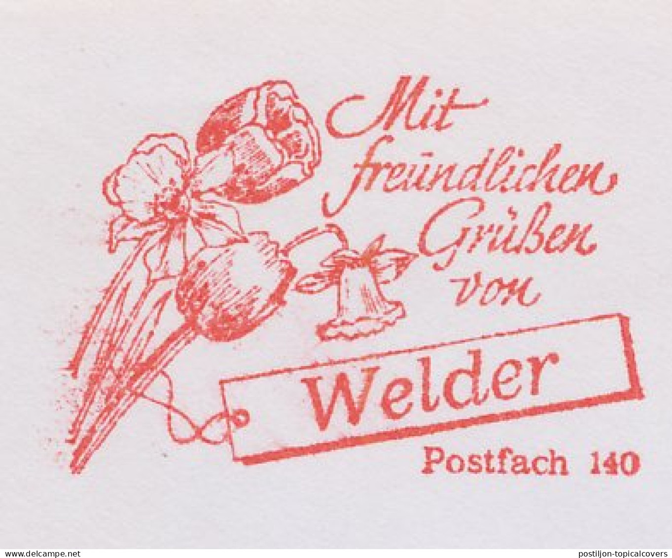 Meter Cover Germany 1986 Tulip - Daffodil - Other & Unclassified