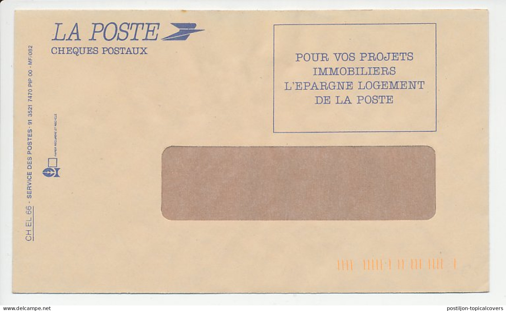 Postal Cheque Cover France 1991 Stamps - Before 1920 - Other & Unclassified