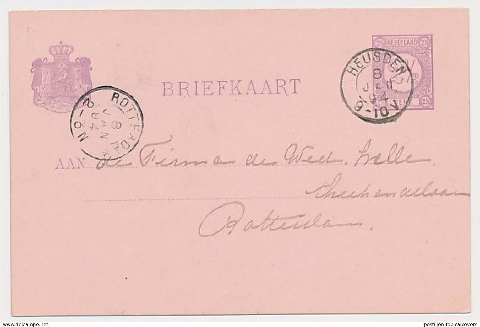 Kleinrondstempel Heusden 1894 - Unclassified
