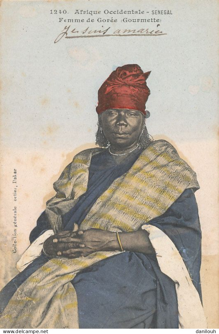 SENEGAL   Femme De Gorée  GOURMETTE  1240 - Senegal