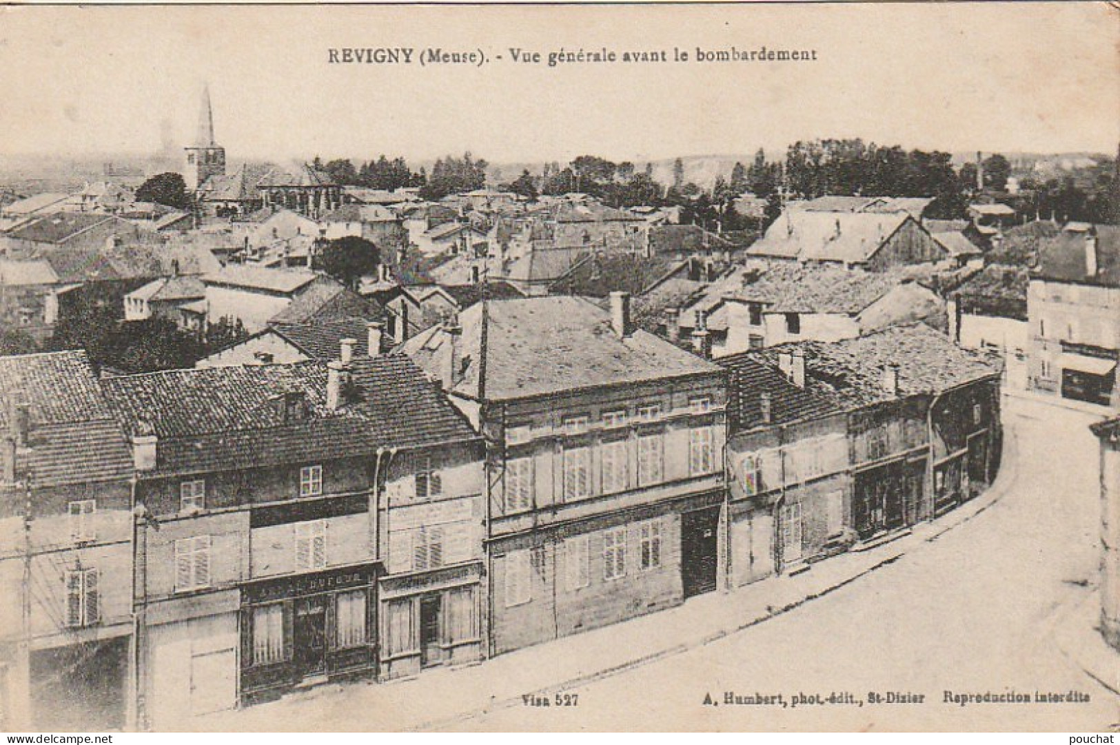 SO 20 -(55)  REVIGNY -VUE GENERALE AVANT LE BOMBARDEMENT - 2 SCANS - Revigny Sur Ornain