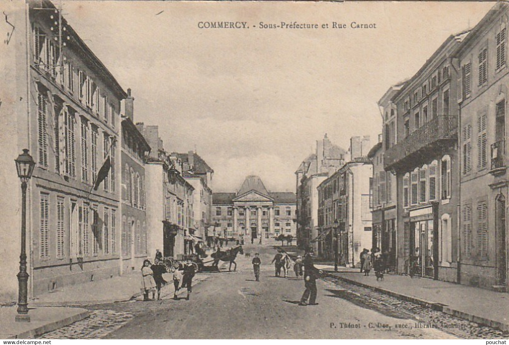SO 20 -(55) COMMERCY - SOUS PREFECTURE ET RUE CARNOT - ANIMATION - 2 SCANS - Commercy