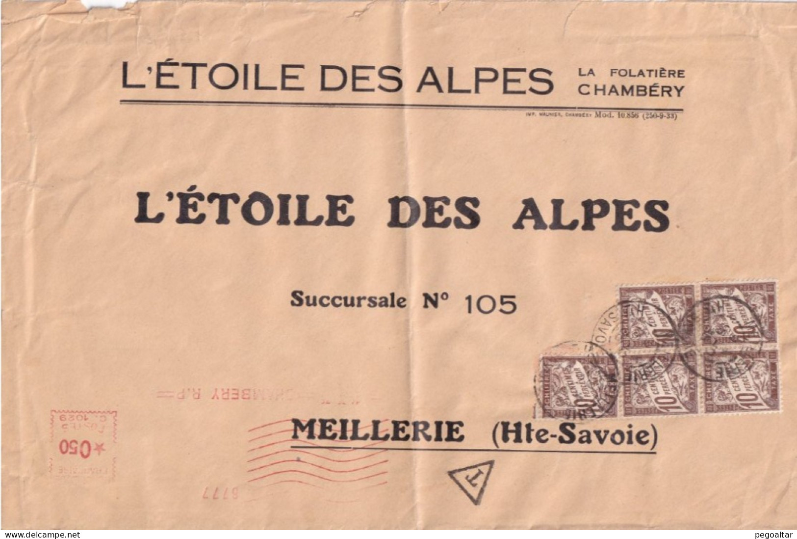 Lettre 2eme échelon (1935). - 1859-1959 Briefe & Dokumente