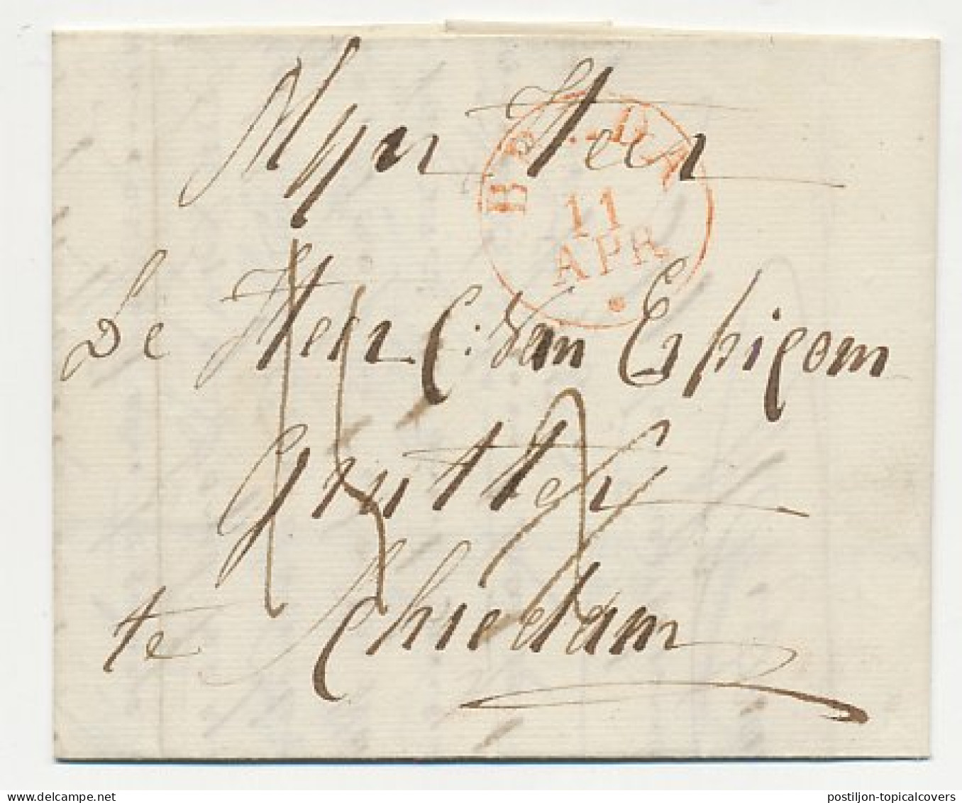 Distributiekantoor Etten - Breda - Schiedam 1834 - ...-1852 Prephilately