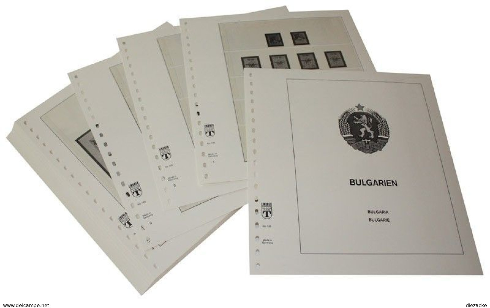 Lindner-T Bulgarien 1956-1962 Vordrucke 135-56 Neuware ( - Afgedrukte Pagina's