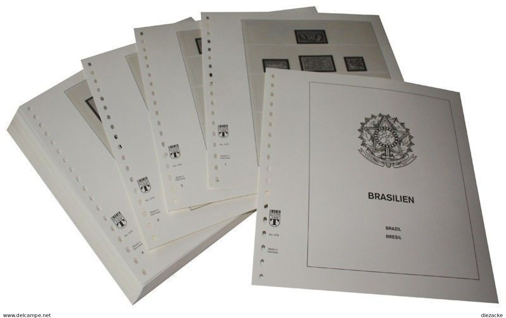 Lindner-T Brasilien 2001-2007 Vordrucke 480-01 Neuware ( - Afgedrukte Pagina's