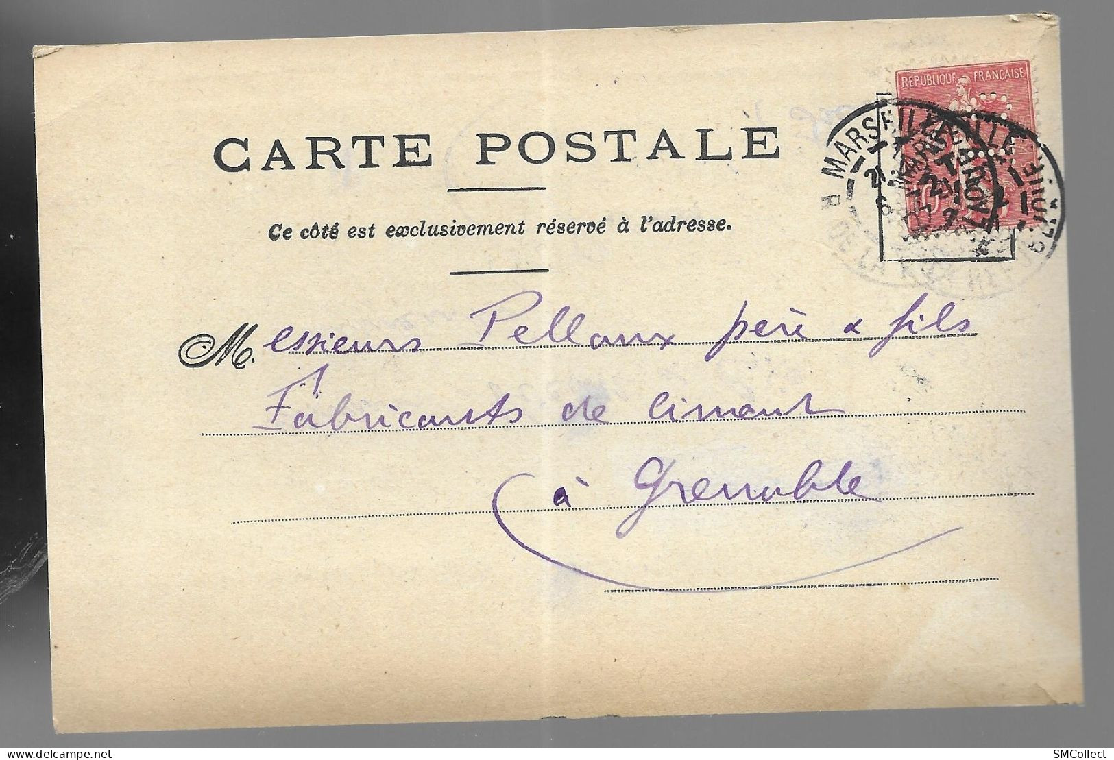 Marseille 1907. Carte Postale De La Compagnie Générale Transatlantique (13654) - Steamers